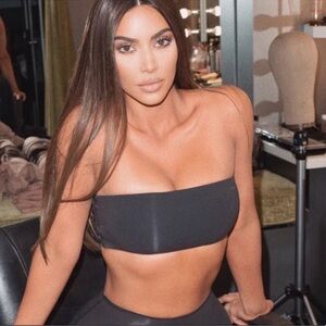 Skims Fits Everybody Bandeau Bralette Black Size 2X Smoothing Bra